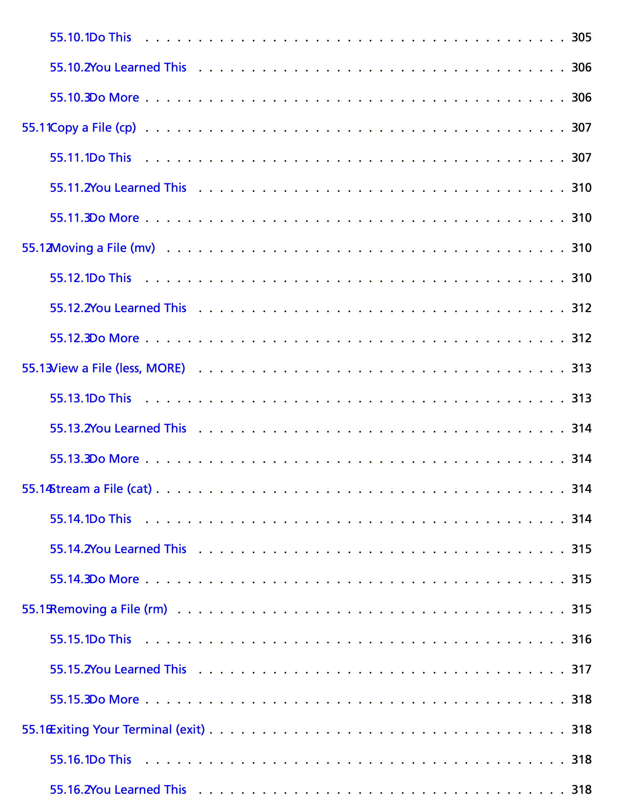 Learn Python the Hard Way ebook table of contents