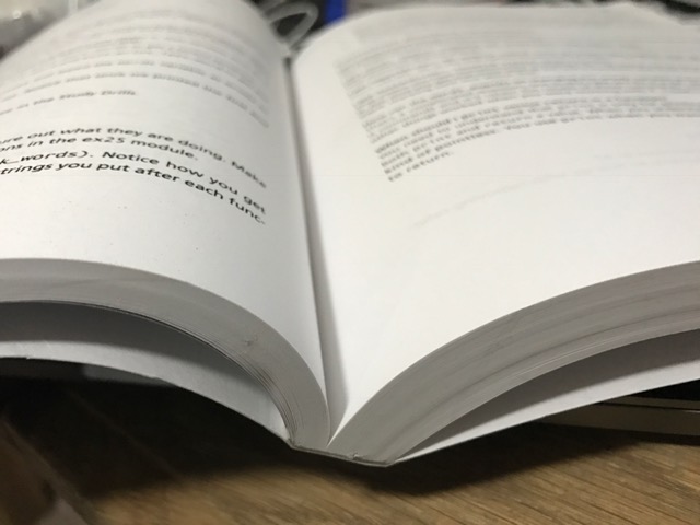 Learn Python the Hard Way physical book binding